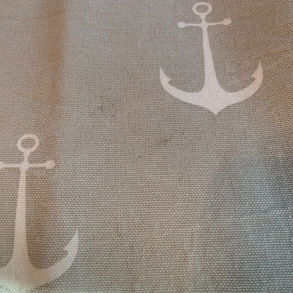 Anchor Print cloth Shower Curtain